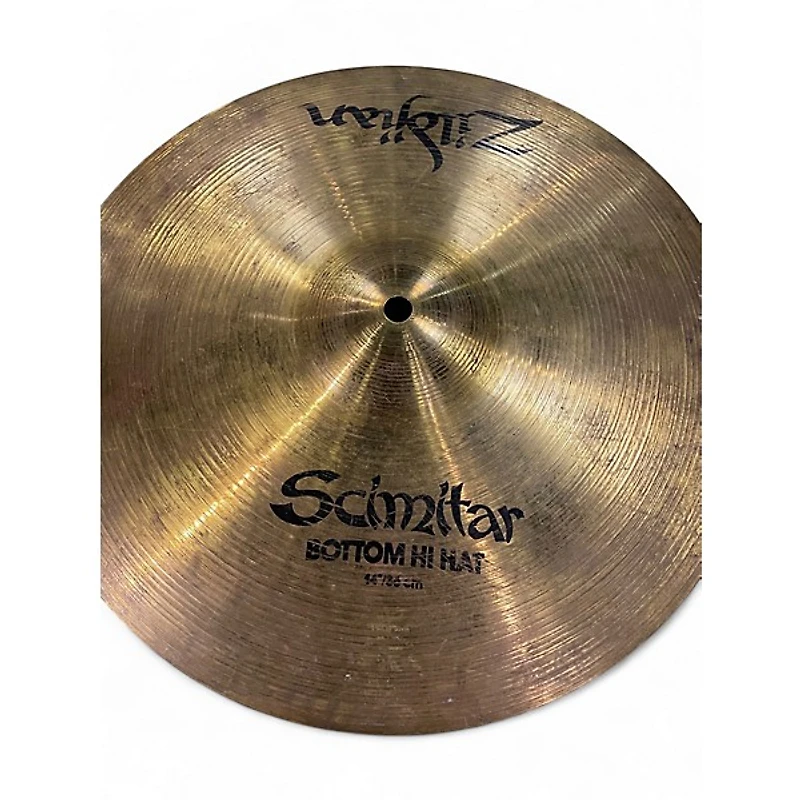 Used Zildjian 14in Scimitar Hi Hat Bottom Cymbal