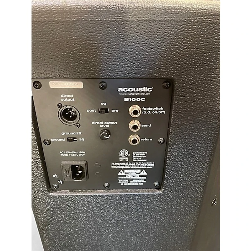 Used Acoustic B100 100W 1x15 Bass Combo Amp