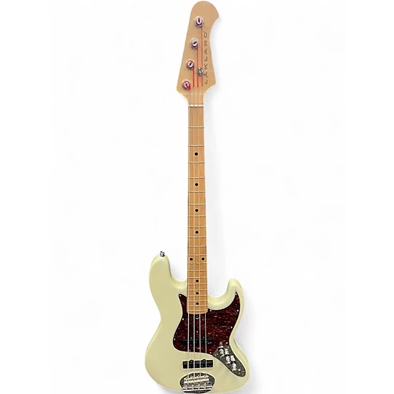 Used Lakland USA Series 44-60 WHITE Electric Bass Guitar