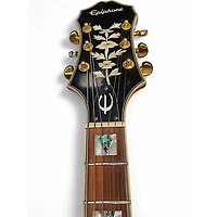 Used Epiphone Sheraton II Black and Gold Hollow Body Electric Guitar