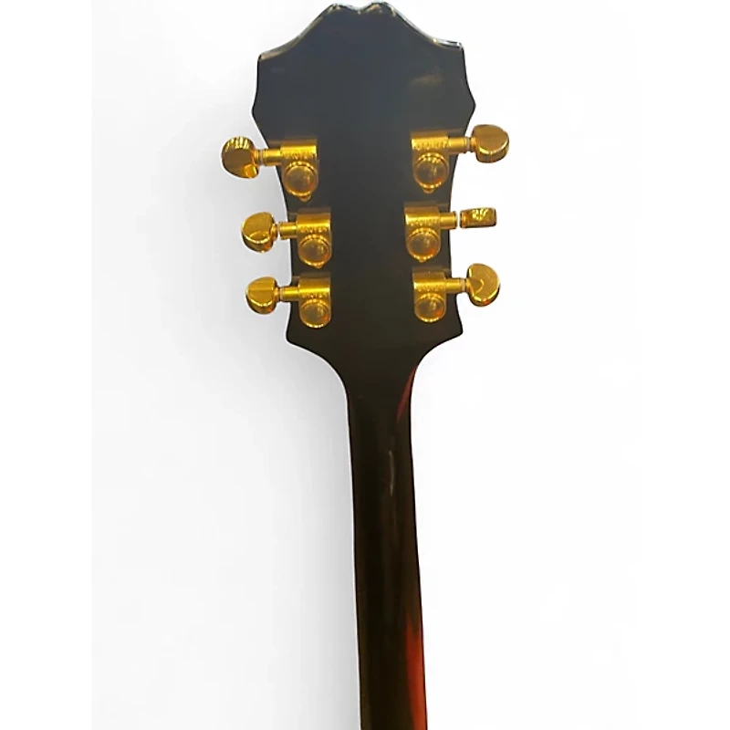 Used Epiphone Sheraton II Black and Gold Hollow Body Electric Guitar