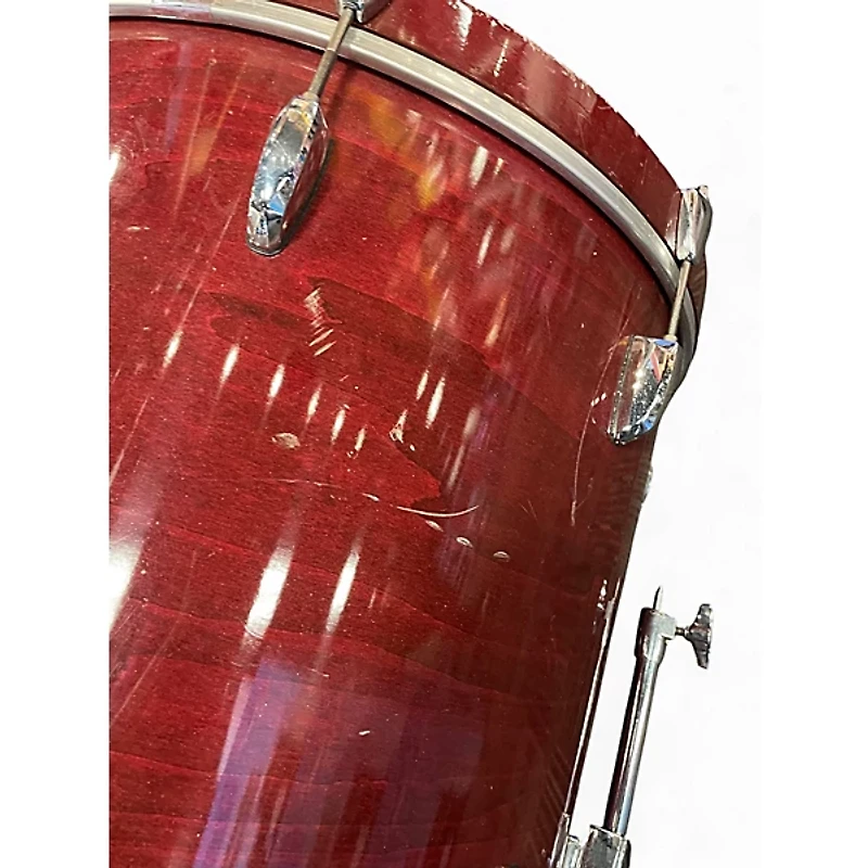 Used Pearl 5 Piece Export RED Drum Kit
