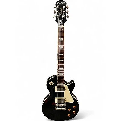 Used Epiphone Les Paul Standard Ebony Solid Body Electric Guitar