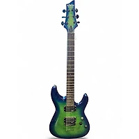 Used Schecter Guitar Research C-6 elite Green Solid Body Electric Guitar