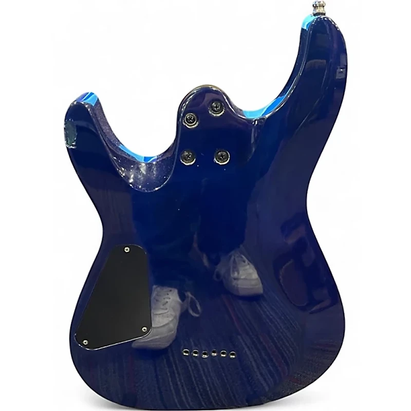 Used Schecter Guitar Research C-6 elite Green Solid Body Electric Guitar