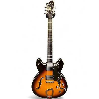 Used Hagstrom VIKING 2 Color Sunburst Hollow Body Electric Guitar