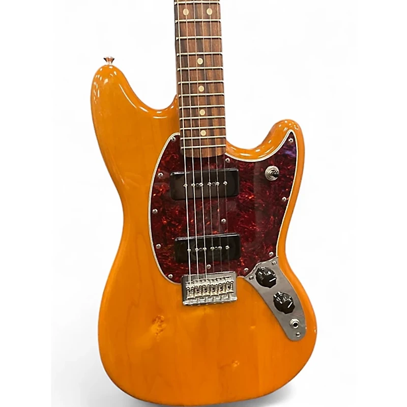 Used Fender Mustang 90 aged natural Solid Body Electric Guitar