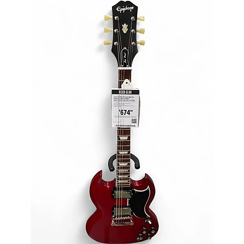 Used Epiphone Inspired by Gibson '61 SG Cherry Solid Body Electric Guitar