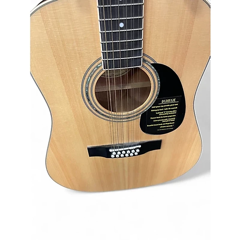 Used Mitchell d120s12e Natural 12 String Acoustic Guitar
