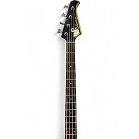 Used Silvertone SSLB-11 Black Electric Bass Guitar