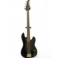 Used Silvertone SSLB-11 Black Electric Bass Guitar
