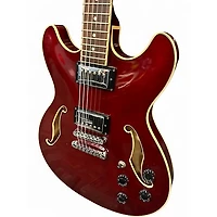 Used Ibanez AS73 Artcore Trans Red Hollow Body Electric Guitar