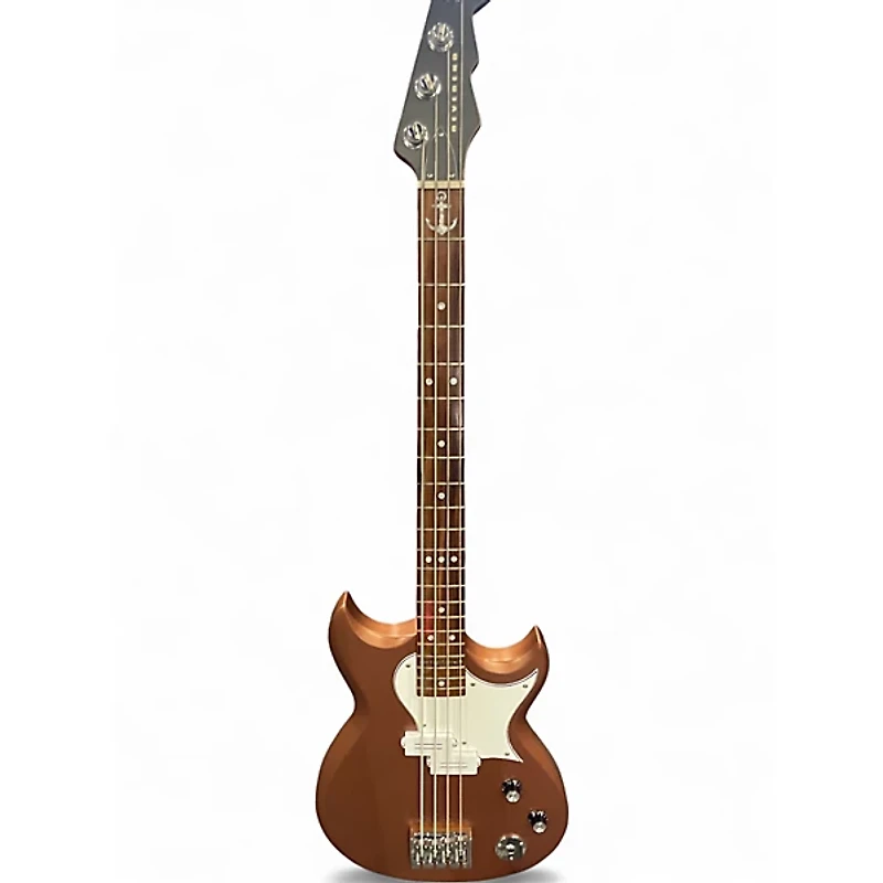 Used Reverend wattplower mark 1 Green Bronze Electric Bass Guitar