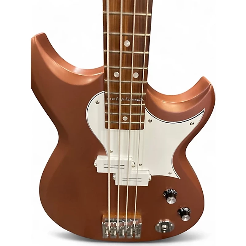 Used Reverend wattplower mark 1 Green Bronze Electric Bass Guitar