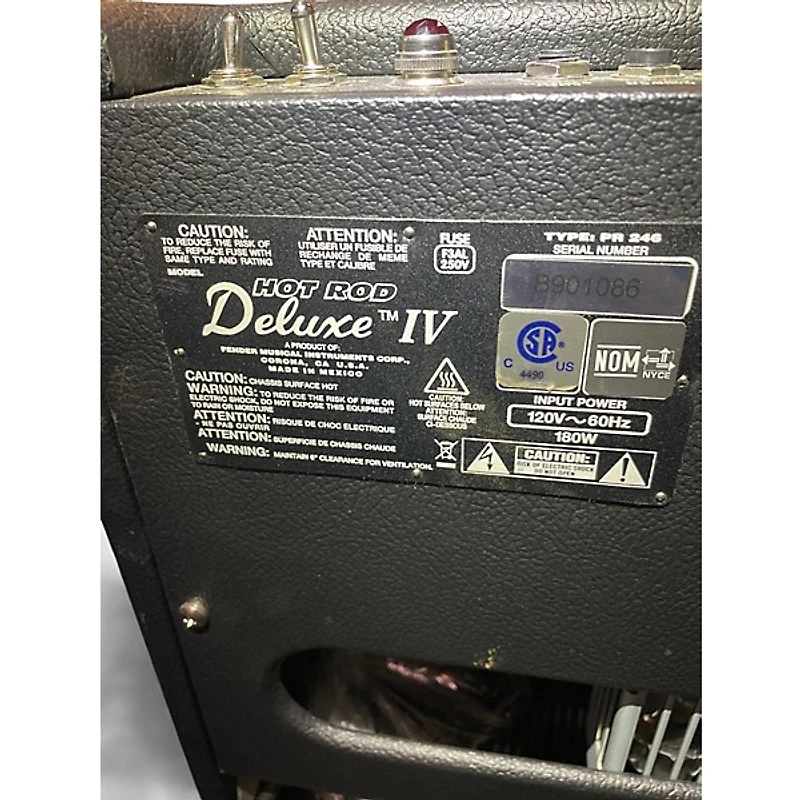 Used Fender Hot Rod Deluxe IV 40W 1x12 Tube Guitar Combo Amp