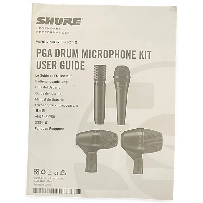 Used Shure PGADRUMKIT7 Drum Microphone