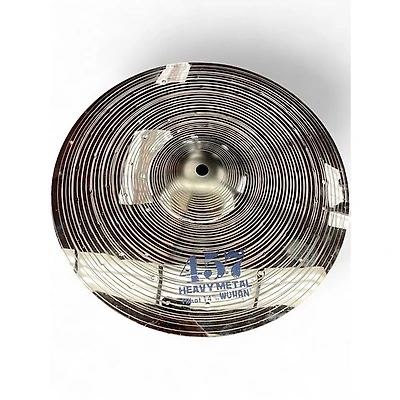 Used Wuhan Cymbals & Gongs 14in 457 Heavy Metal Hi-Hat Pair Cymbal