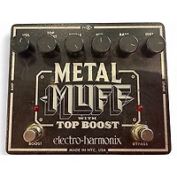 Used Electro-Harmonix Metal Muff Distortion With Top Boost Effect Pedal
