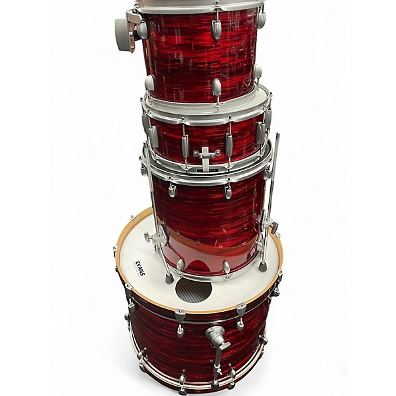 Used Gretsch Drums 4 Piece Catalina Club Rock Red Drum Kit