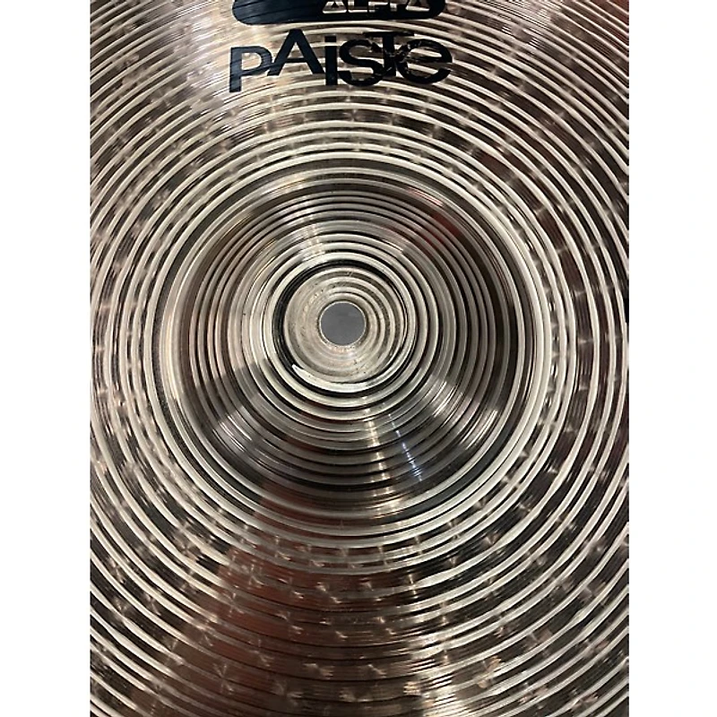 Used Paiste 18in Alpha Medium Crash Brilliant Cymbal