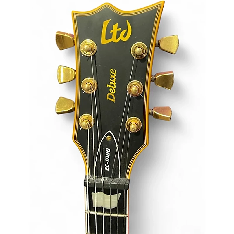 Used ESP LTD EC1000 Deluxe Black Solid Body Electric Guitar