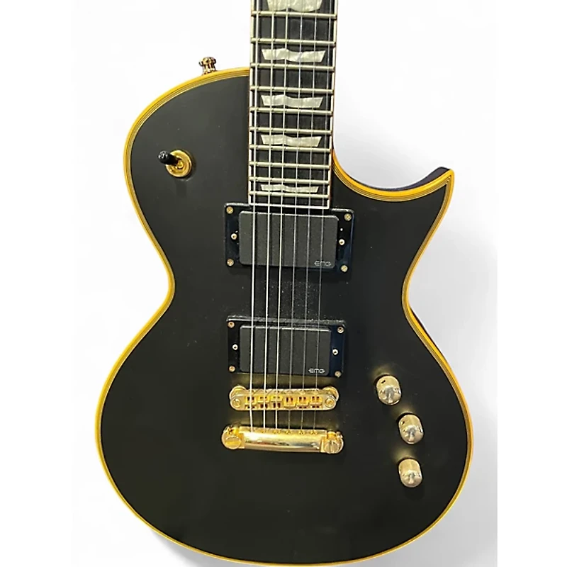 Used ESP LTD EC1000 Deluxe Black Solid Body Electric Guitar