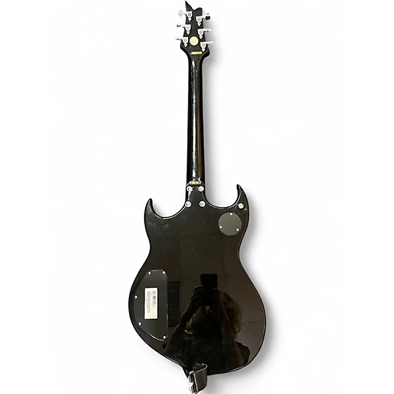 Used Silvertone Paul Stanley PSSN1 Black Solid Body Electric Guitar