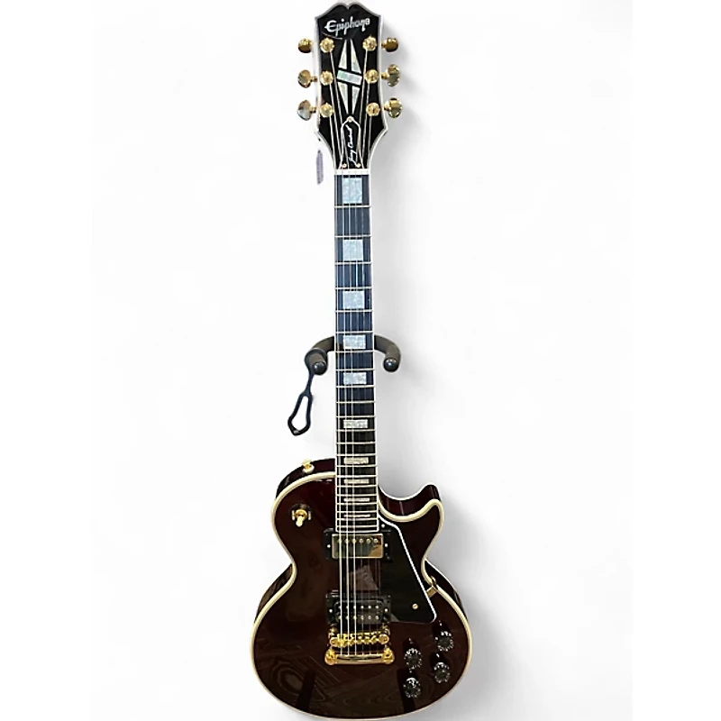 Used Epiphone Jerry Cantrell “Wino” Les Paul Custom Wine Red Solid Body Electric Guitar