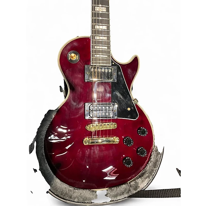 Used Epiphone Jerry Cantrell “Wino” Les Paul Custom Wine Red Solid Body Electric Guitar