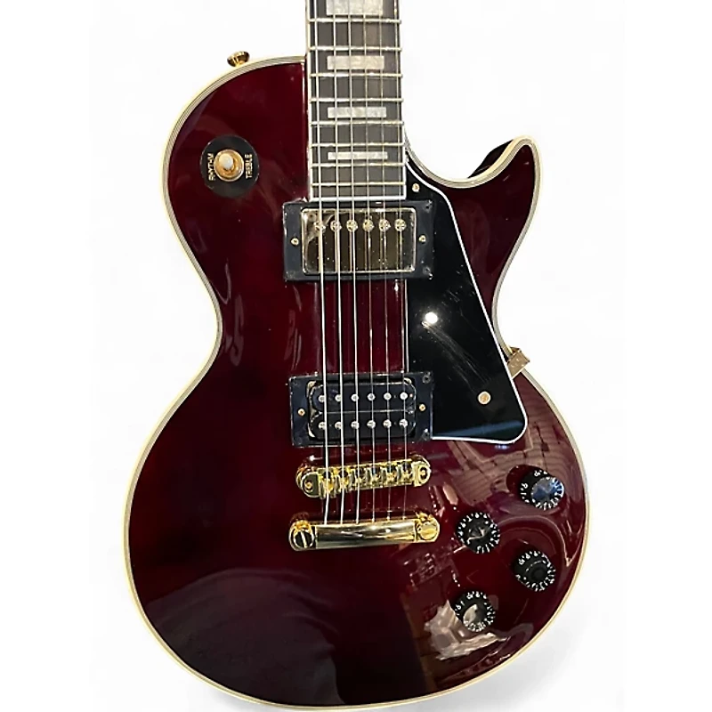 Used Epiphone Jerry Cantrell “Wino” Les Paul Custom Wine Red Solid Body Electric Guitar