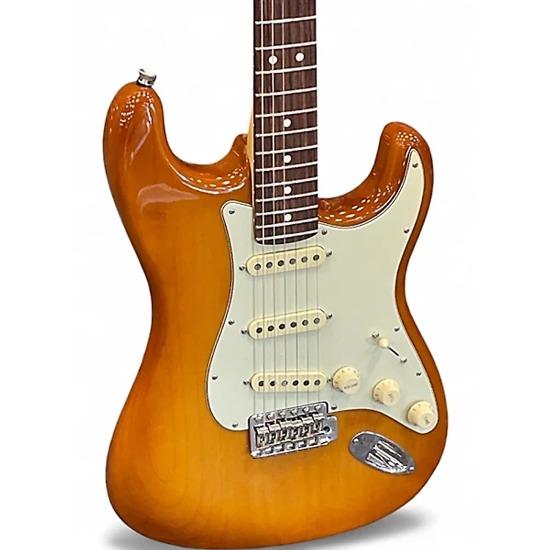 Used Fender American Performer Stratocaster SSS Honey Burst Solid Body Electric Guitar