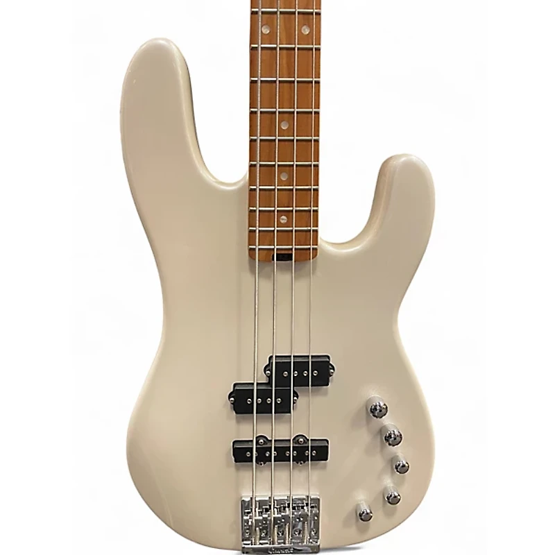 Used Charvel Pro Mod San Dimas PJ IV Platinum Pearl Electric Bass Guitar