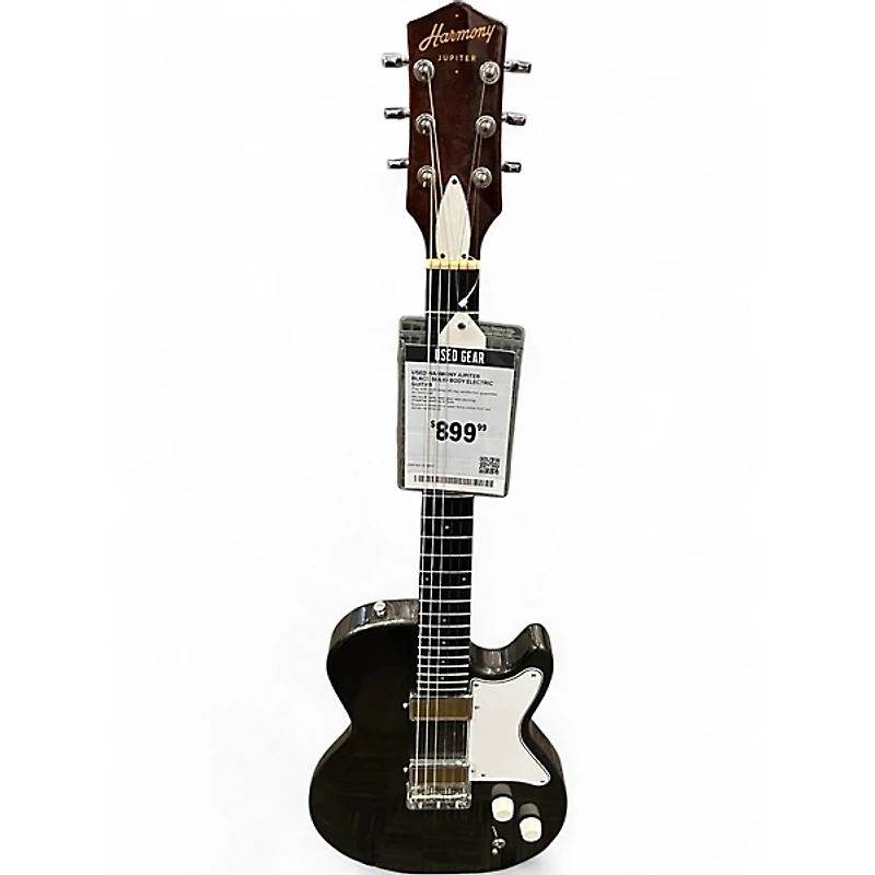 Used Harmony Jupiter Black Solid Body Electric Guitar