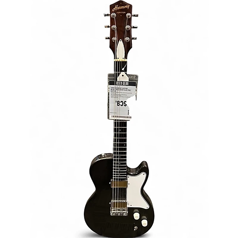 Used Harmony Jupiter Black Solid Body Electric Guitar