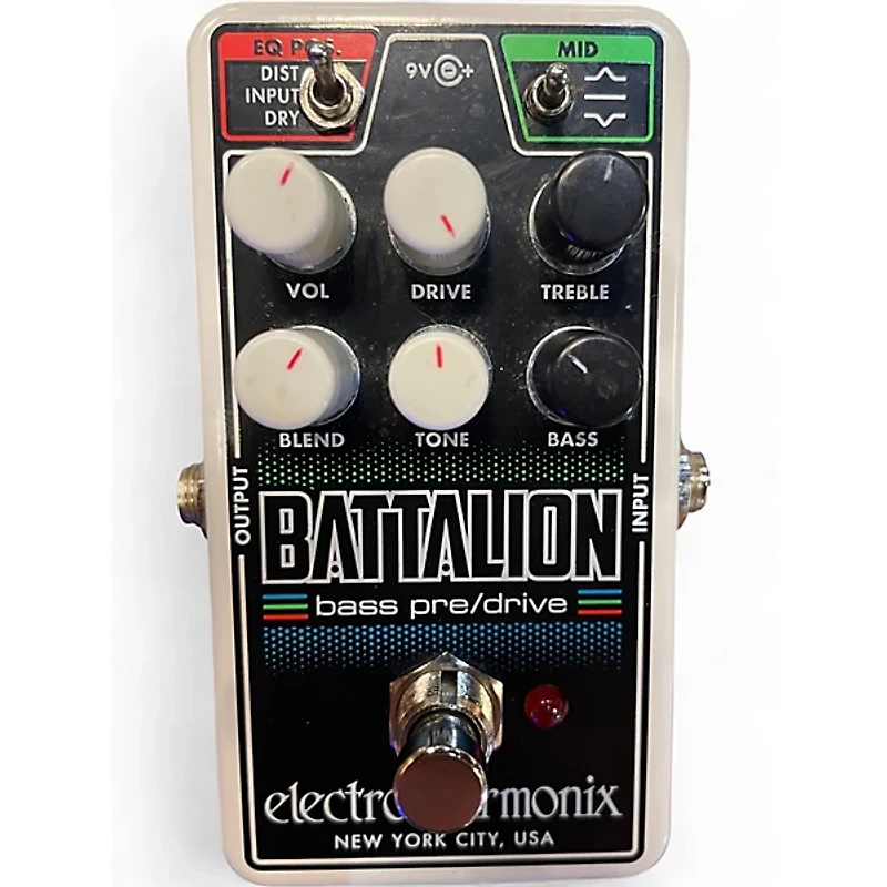 Used Electro-Harmonix battalion bass pre/drive Effect Pedal