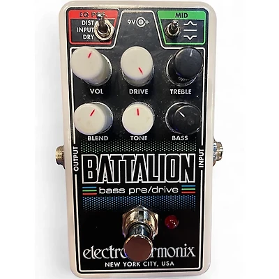 Used Electro-Harmonix battalion bass pre/drive Effect Pedal