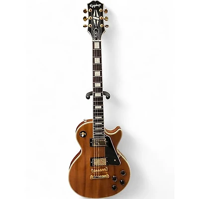 Used Epiphone Les Paul Custom Koa Natural Solid Body Electric Guitar