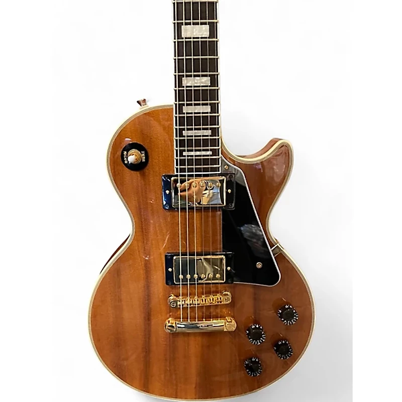Used Epiphone Les Paul Custom Koa Natural Solid Body Electric Guitar