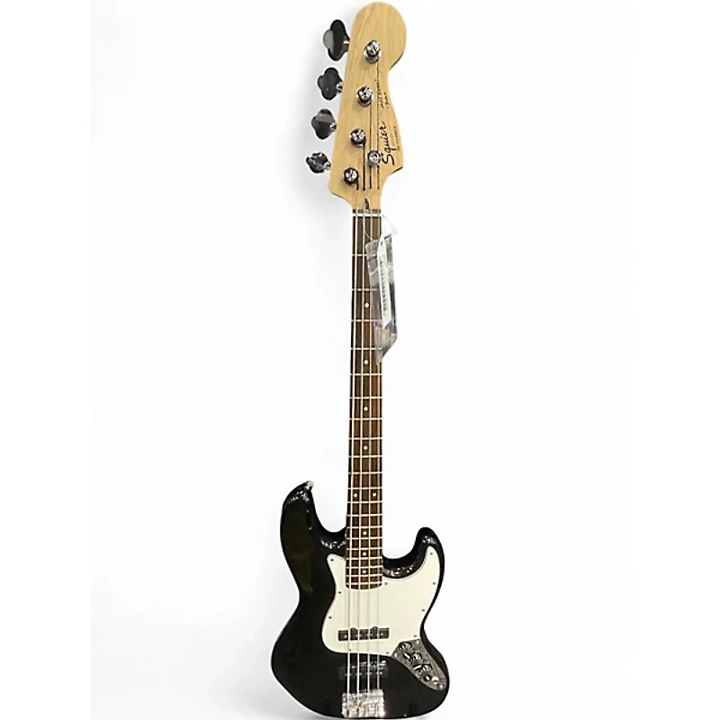 Used Squier Affinity Jazz Bass Black Electric Bass Guitar