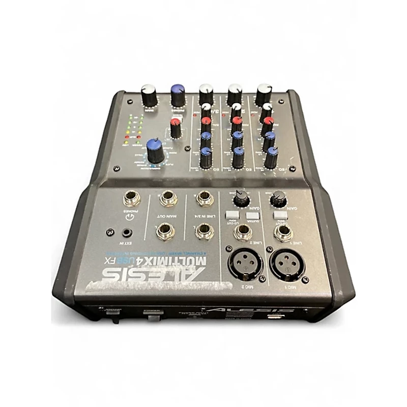 Used Alesis MultiMix 4 USB FX 4-Channel Unpowered Mixer