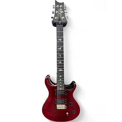 Used PRS SE Custom 24 Crimson Red Trans Solid Body Electric Guitar