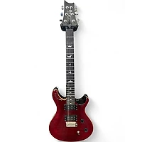 Used PRS SE Custom 24 Crimson Red Trans Solid Body Electric Guitar