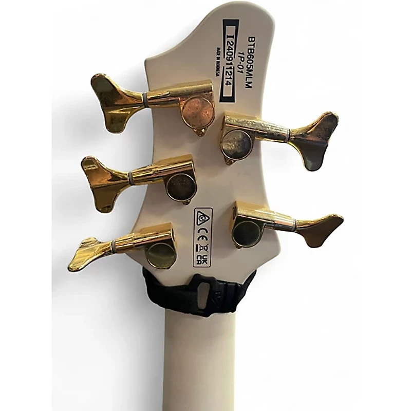 Used Ibanez BTB605MLM White Electric Bass Guitar