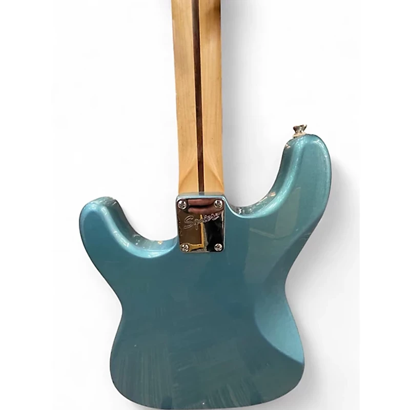 Used Squier Tom Delonge Signature Stratocaster Ice Blue Metallic Solid Body Electric Guitar