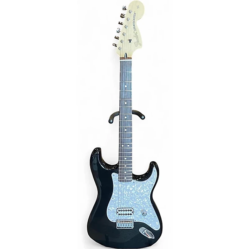 Used Fender Tom Delonge Signature Stratocaster Black Solid Body Electric Guitar
