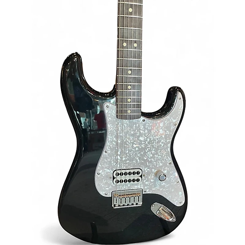 Used Fender Tom Delonge Signature Stratocaster Black Solid Body Electric Guitar