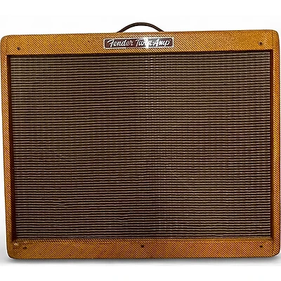 Used Fender 1957 Reissue Twin 40W 2x12 Tweed Tube Guitar Combo Amp