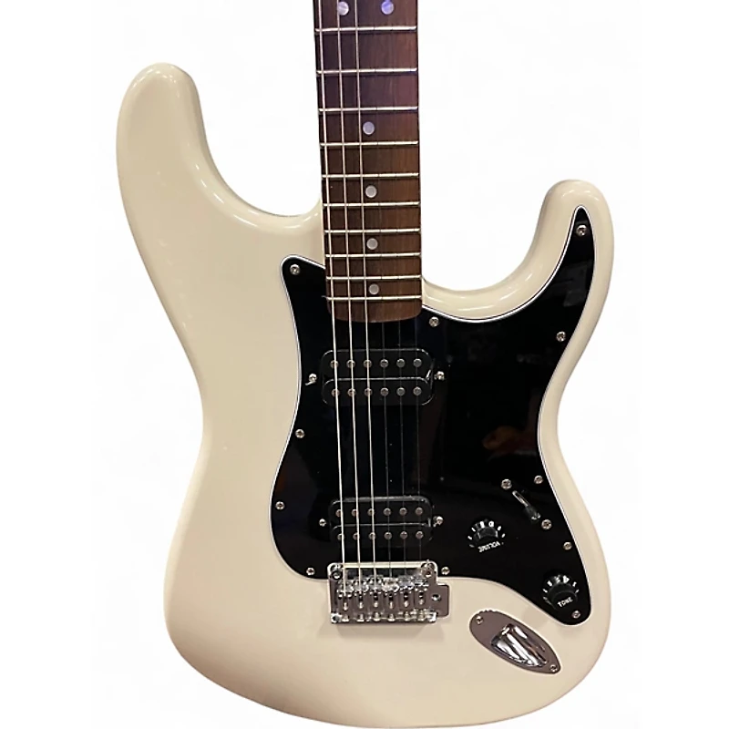 Used Squier AFFINITY STRATOCASTER HH Olympic White Solid Body Electric Guitar