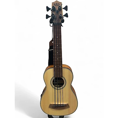 Used Kala Ubass Bass NATURAL Ukulele