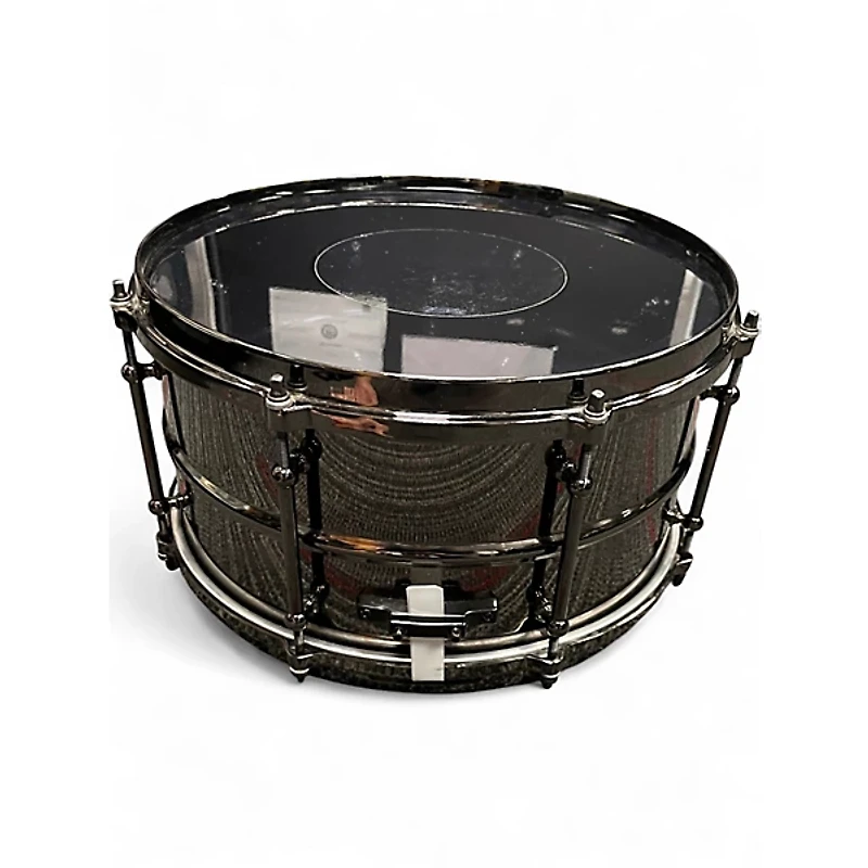 Used Ludwig 7X13 Black Magic Snare Black Drum